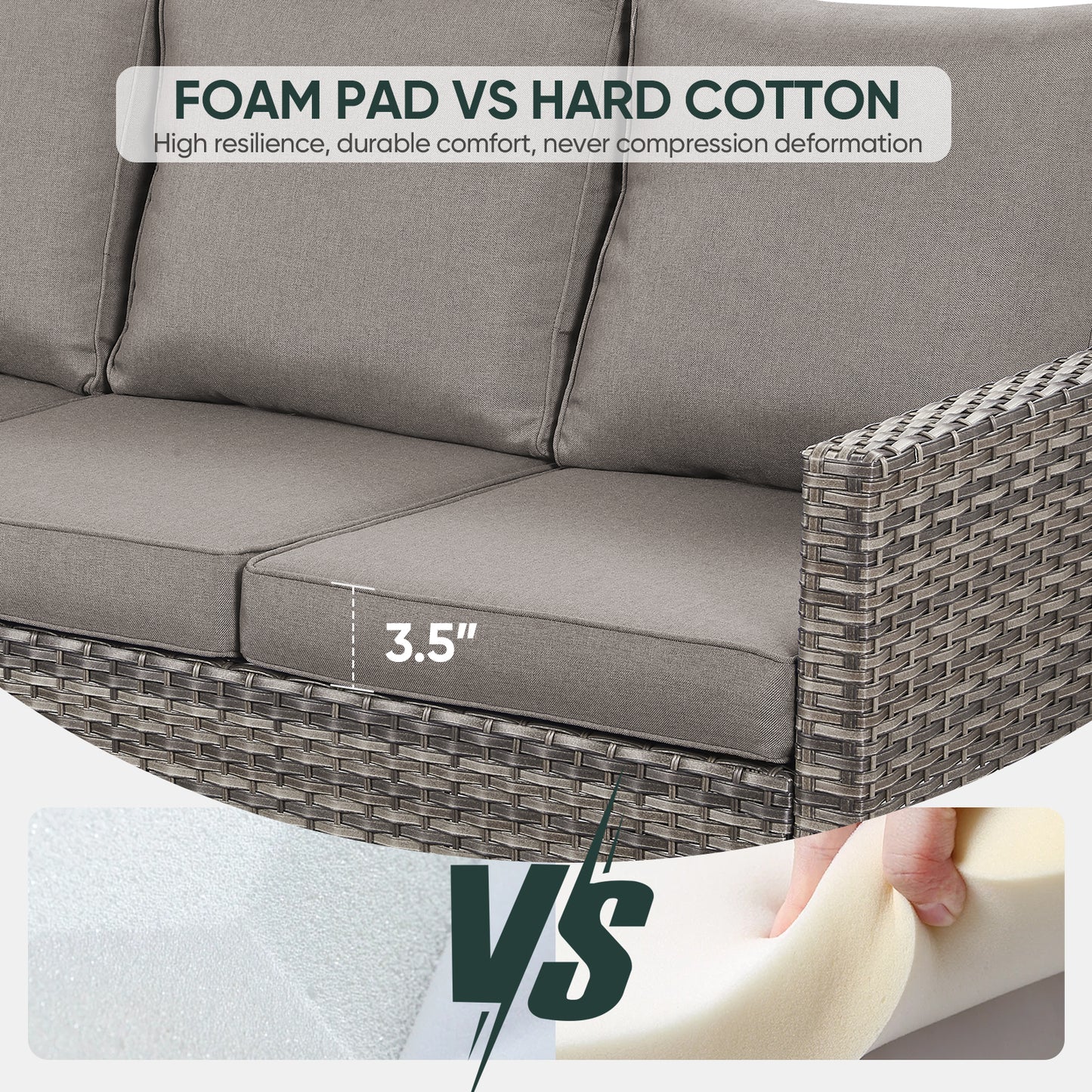 Outdoor Wicker Sofa, GRS Series - B2B Wholesale