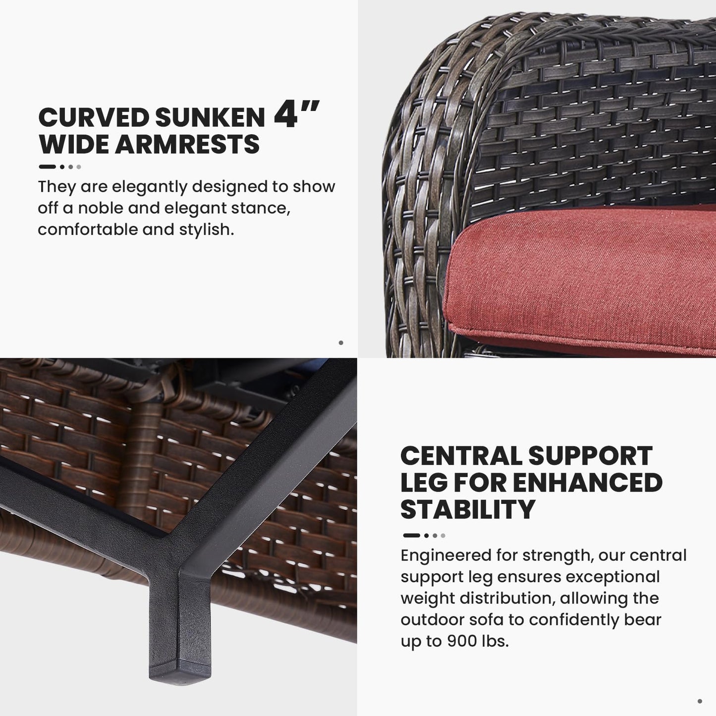 Save 50% - Outdoor PE Rattan Sofa, NTC Series
