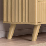 Save 50% - 47" Modern Wood Dresser with 8 Drawers – Fluted Boho Design, Chest of Drawers for Bedroom - Belord