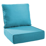1 Set Outdoor Cushion, High Back and Deep Seating, 6" H x 24" W x 24" D - Belord