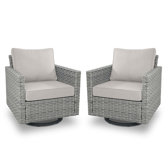 Premium High-Back Swivel Rocker Chairs (Set of 2) - PAD Series