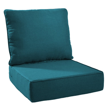 1 Set Outdoor Cushion, High Back and Deep Seating, 6" H x 24" W x 24" D - Belord