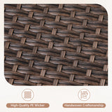 Luxury Wicker 3-Seat Sofa– High Back Design with 6" Premium Thick Cushions, Ovolo Series - Belord