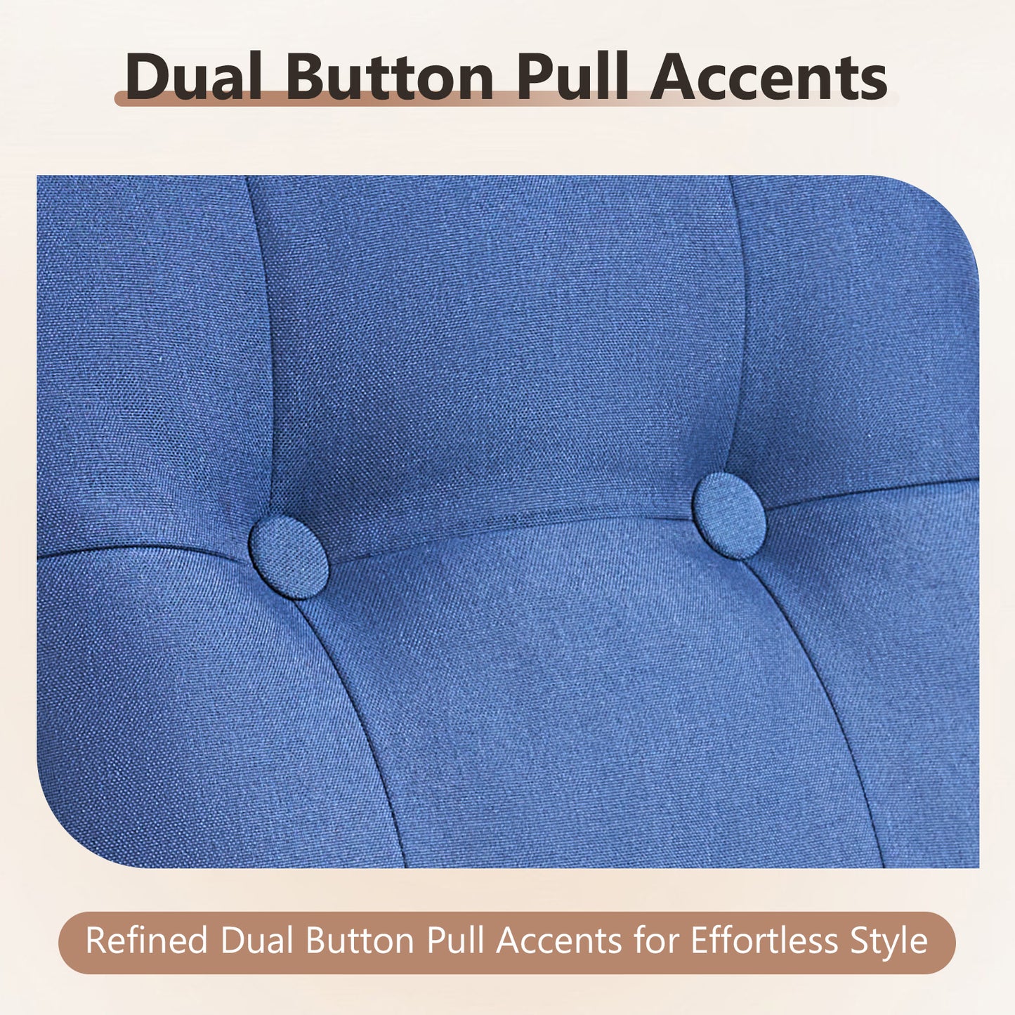 T Series 3-Piece Patio Set: 1 T-Back Sofa + 2 Ottomans – All-Weather PE Wicker with 5" Thick Cushions