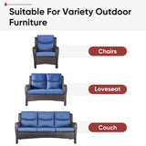 2 Set High Back and Deep Seating Outdoor Cushion - Belord