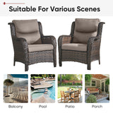 2 Set High Back and Deep Seating Outdoor Cushion - Belord