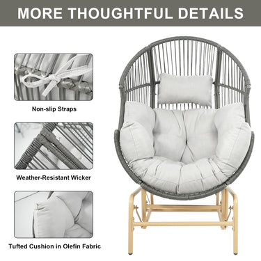 Save 70% - Glider Egg Chair - Belord