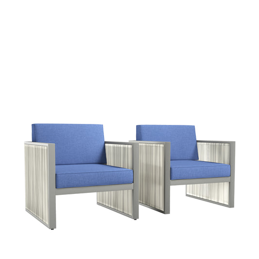 70% OFF - 2-Piece Patio Chair Set, BM Series - Weather-Resistant Outdoor Lounge Chairs (Limited Time Offer)