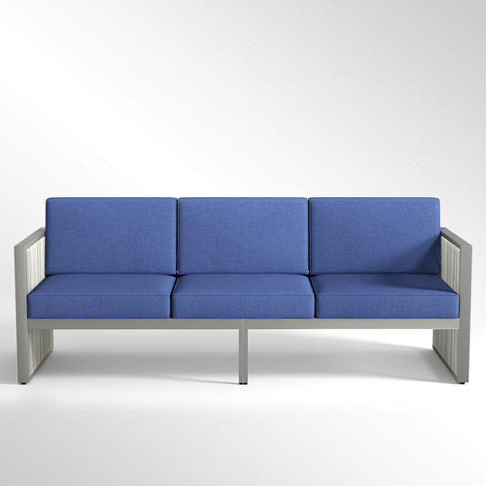Outdoor Sofa - Light Grey Wicker Frame, BM Series - B2B Wholesale