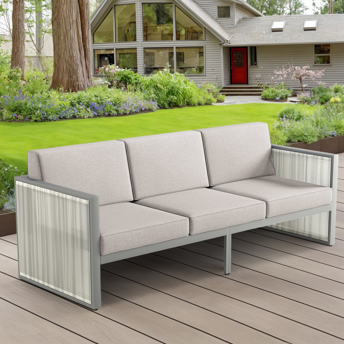 70% OFF LIMITED STOCK - BM Series Outdoor Sofa - All-Weather Patio Lounge for Garden & Deck