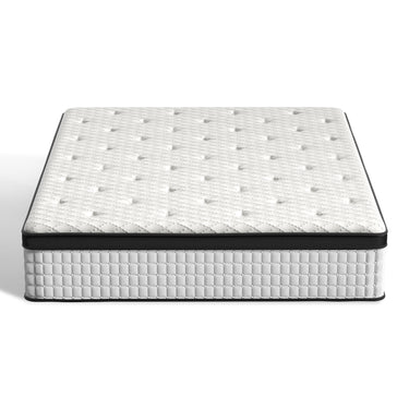 12 Inch Hybrid Mattress - Medium Firm Support with Memory Foam & Pocket Springs for Pressure Relief & Motion Isolation, CertiPUR-US Certified, Available in Twin, Full, Queen, King - Belord