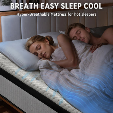 12 Inch Hybrid Mattress - Medium Firm Support with Memory Foam & Pocket Springs for Pressure Relief & Motion Isolation, CertiPUR-US Certified, Available in Twin, Full, Queen, King - Belord