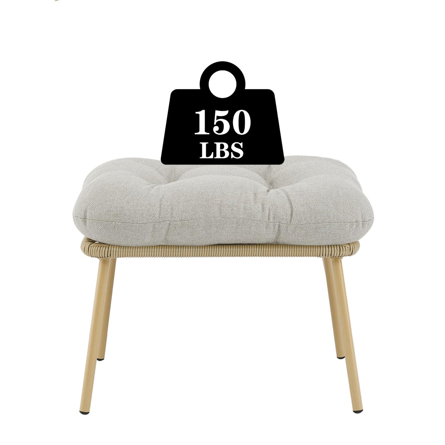 Save 60% - Egg Chair Set with Ottoman