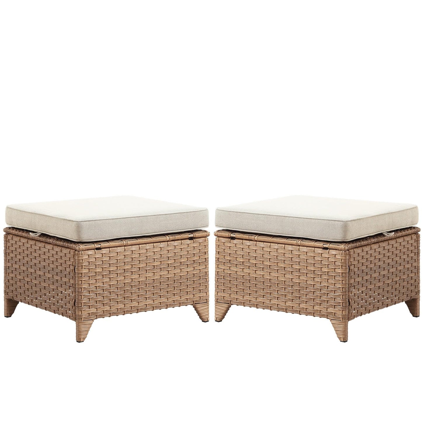 Outdoor PE Rattan Ottoman, NTC Series