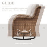 Save 60% - Swivel Glider Chairs Set with Side Table, NTC Series - Belord