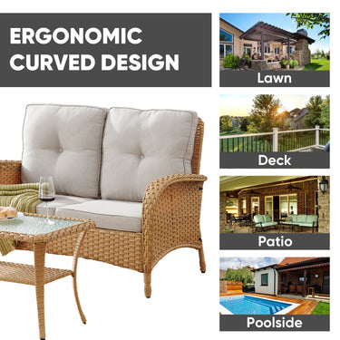 Loveseat Set with Coffee Table, NDS Series - Belord