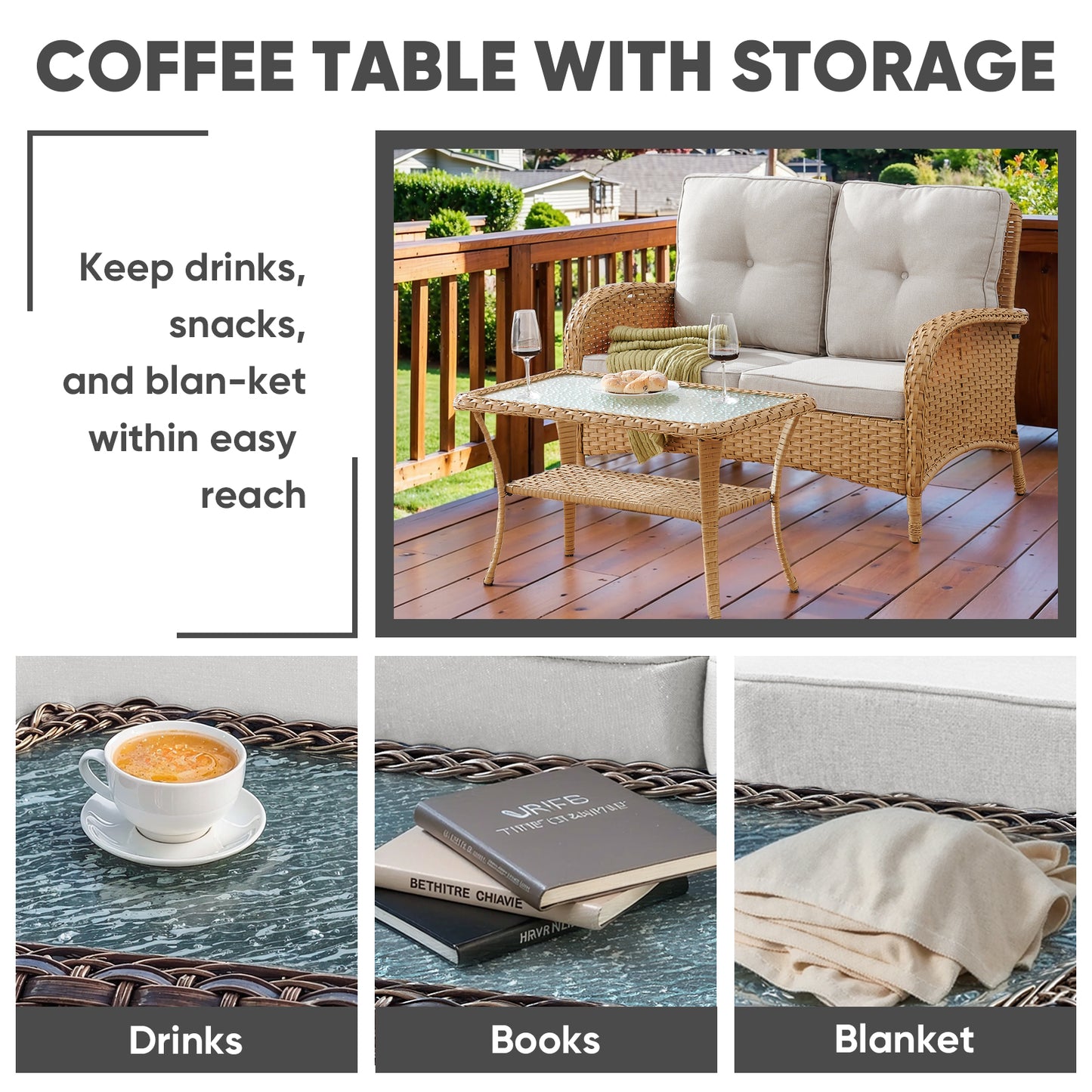 Loveseat Set with Coffee Table, NDS Series