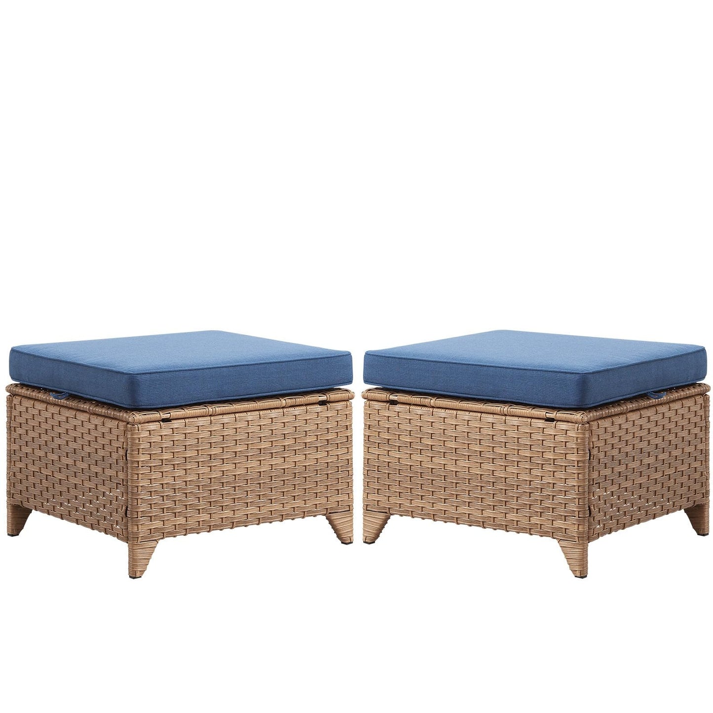 Outdoor PE Rattan Ottoman, NTC Series