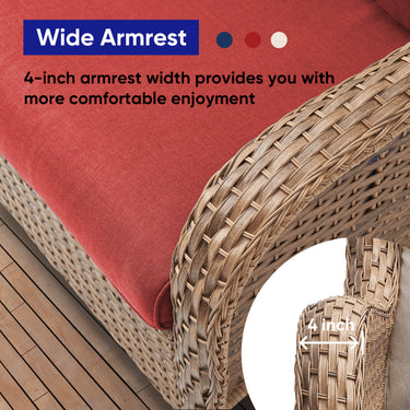 Save 40% - Swivel Glider Chairs Set with Side Table, NTC Series - Belord