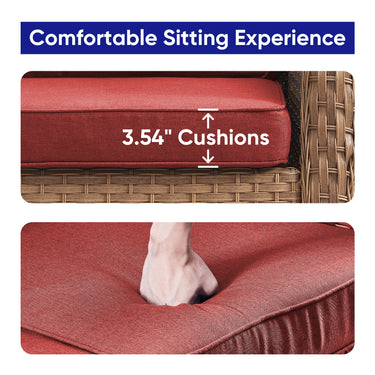 Save 40% - Swivel Glider Chairs Set with Side Table, NTC Series - Belord