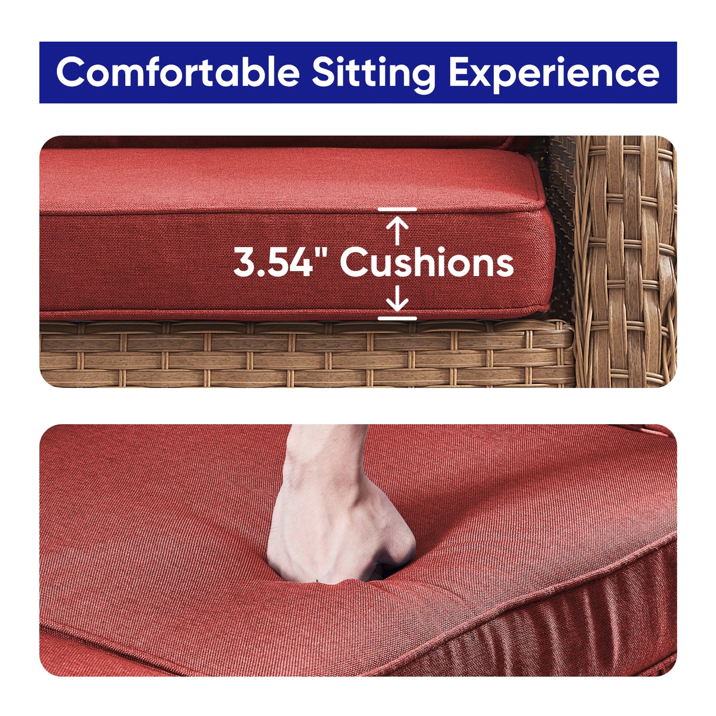 Save 50% - Outdoor PE Rattan Sofa, NTC Series