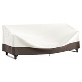 Belord 83-inch waterproof patio sofa cover with 600D fabric, click-close straps, and UV protection for outdoor furniture.