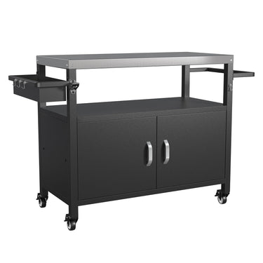 Belord 52-inch outdoor kitchen island with stainless steel top and propane storage, ideal for outdoor cooking and entertaining.
