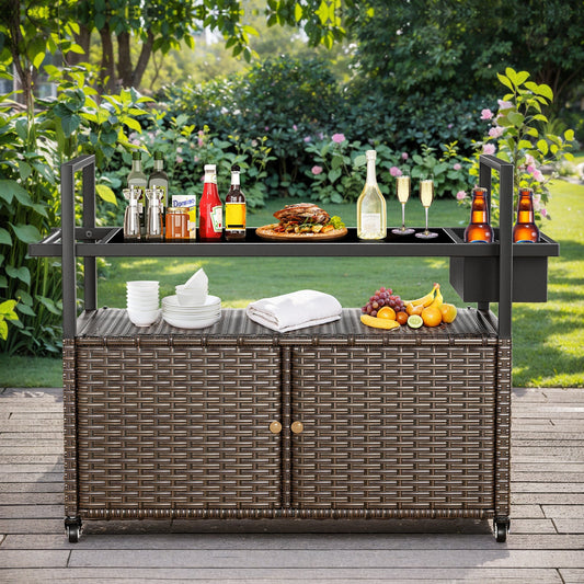 Top Benefits of Owning an Outdoor Wicker Bar Cart Table