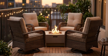 Best Small Patio Fire Pit Set for Tiny Spaces