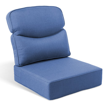 Luxury 6" Thick Outdoor Patio Chair Cushion Set With Smile, 22"x24"