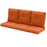 Outdoor Furniture Cushions with Removable Covers - Set of 6 (3 Seat & 3 Back) 22x24x4 Inch Patio Pillows - Belord