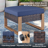 Belord multi-functional outdoor ottoman from patio conversation sets, serving as a 2-in-1 footstool and extra seat in the HOP series.