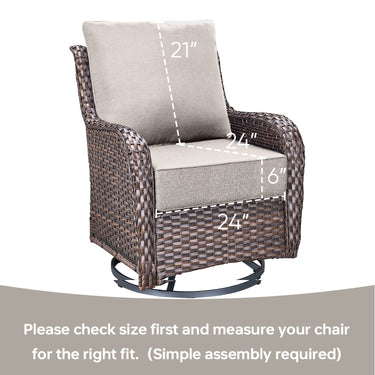 Pop 24*24*6" Outdoor Replacement Cushions Classic Beige