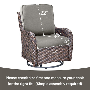 Pop 22*25*4" Outdoor Replacement Cushions Classic Grey