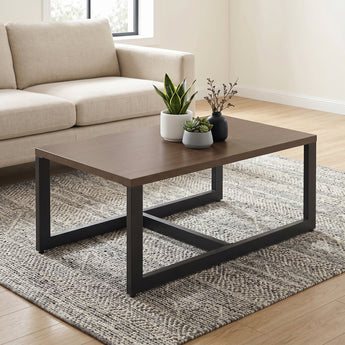48" Metal Patio Coffee Table, Hidden Storage, Heat-Resistant, GRS Series