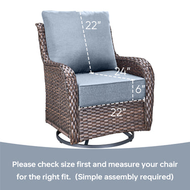 Pop 22*24*6" Outdoor Replacement Cushions Classic Baby Blue