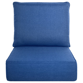 Patio Deep Seat Cushions, 6"H x 22"W x 24"D, 100 % Olefin Fabric, 8 Colors