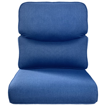 Luxury High Back and Deep Seating Outdoor Cushion with Smile, 22"x24"