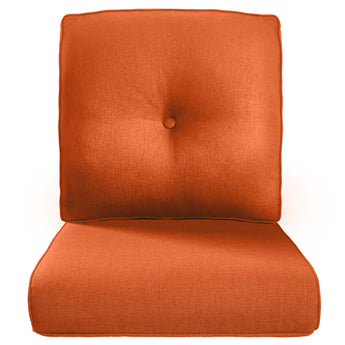 Pop 22*25*4" Outdoor Replacement Cushions Button Orange