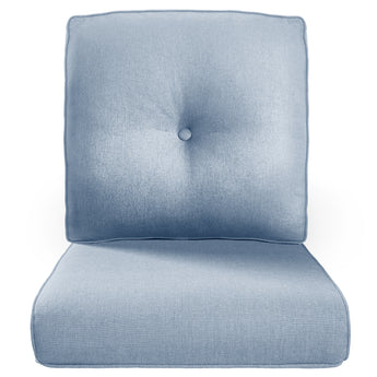 Pop 22*25*4" Outdoor Replacement Cushions Button Baby Blue