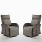 Premium 2-Piece Swivel Recliner Set - Adjustable Backrest & Footrest Patio Chairs, NDS Series