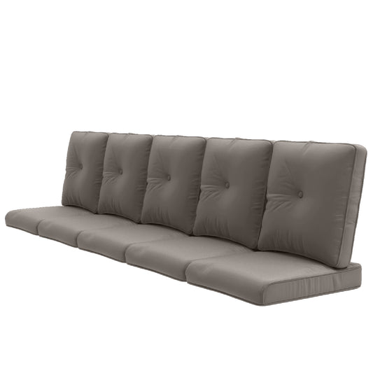 Patio Cushion Set of 10 - 5 Seat & 5 Back with Removable Covers