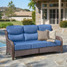 Belord oversized 3-seater wicker sofa with high back and 6-inch cushions, stylish outdoor furniture for relaxing spaces.