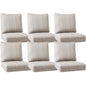 Luxury Outdoor Seat Cushions – Set of 6, 24"x24"x6" Water-Resistant Patio Cushions for Rattan Chairs & Outdoor Seating