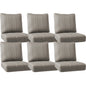 Luxury Outdoor Seat Cushions – Set of 6, 24"x24"x6" Water-Resistant Patio Cushions for Rattan Chairs & Outdoor Seating