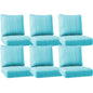 Luxury Outdoor Seat Cushions – Set of 6, 24"x24"x6" Water-Resistant Patio Cushions for Rattan Chairs & Outdoor Seating