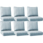 Luxury Outdoor Seat Cushions – Set of 6, 24"x24"x6" Water-Resistant Patio Cushions for Rattan Chairs & Outdoor Seating