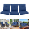 Outdoor Furniture Cushions with Removable Covers - Set of 6 (3 Seat & 3 Back) 22x24x4 Inch Patio Pillows - Belord