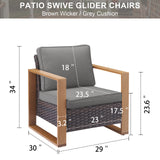 Belord ergonomic high-back wicker patio chair with deep seat and 15° tilt, part of the HOP series for outdoor conversation sets.