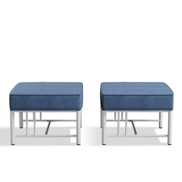 Belord BINGLI outdoor ottomans set of 2 with 300lb weight capacity and 5-inch cushions, designed for patio and garden seating.